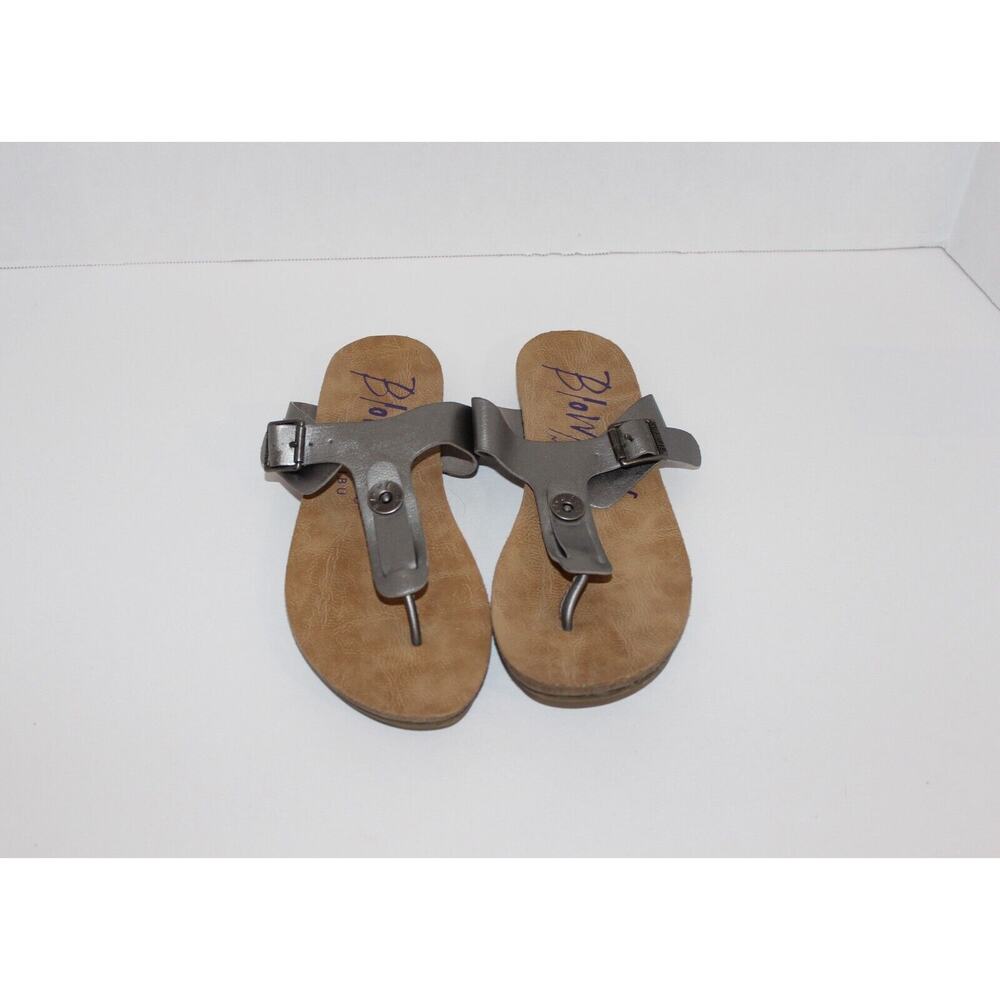 BLOWFISH Malibu Sandals Slides Thongs Toe Women's Size 8.5 Faux Leather